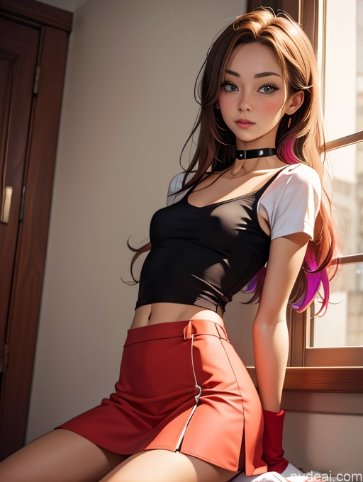 related ai porn images free for Wife Or Girlfriend Small Tits Perfect Body Beautiful 18 Brunette Long Hair Asian Soft Anime Choker High Socks Shirt Mini Skirt